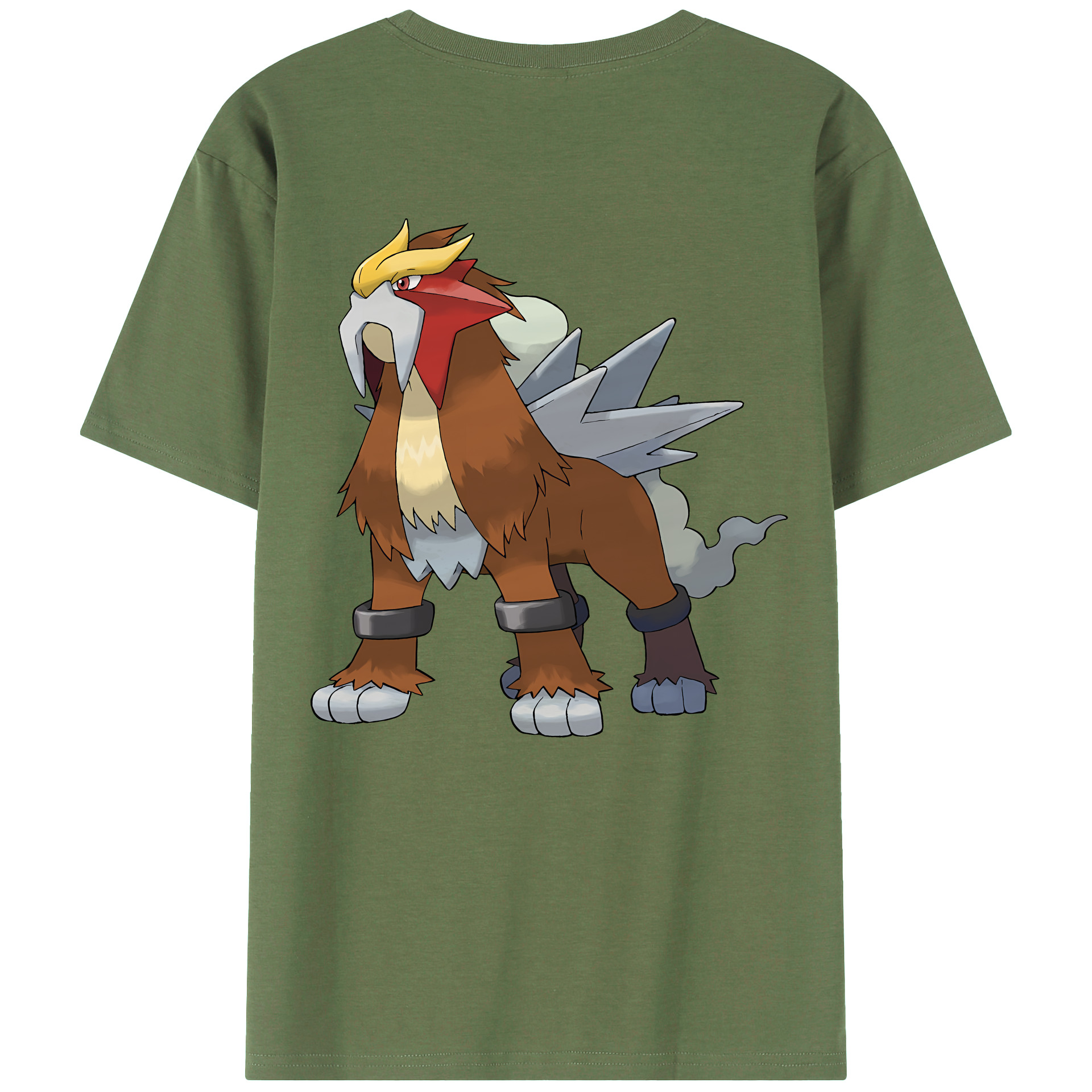 （画像用） ポケットモンスター Pokémon 綿100％ メンズ半袖Tシャツ（バックプリント） 通気性